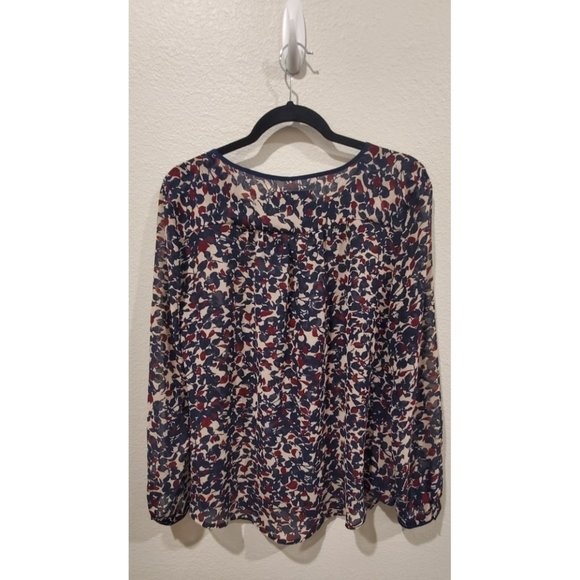 LOFT V-Neck Long Sleeve Blouse - Picture 6 of 6